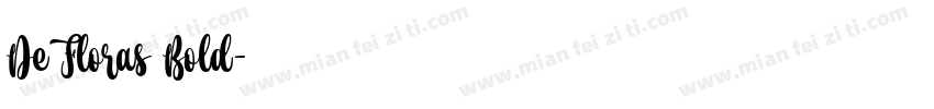De Floras Bold字体转换